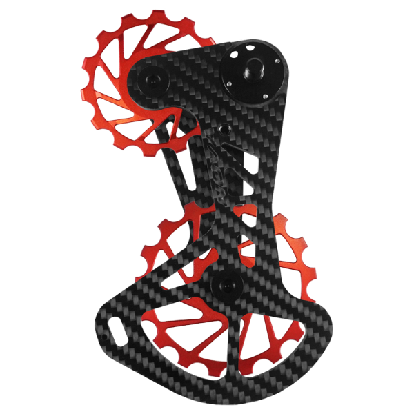 Nova Ride Schaltkäfig, Carbon/Ceramic, Typ Shimano MTB, SLX/XT/XTR 12S, red