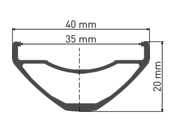 H 612 Felge DB 27.5" 35 32L