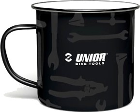 Unior Tasse emailliert, schwarz