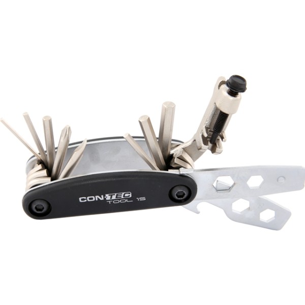Contec Multitool 15 Funktionen Silber Schwarz