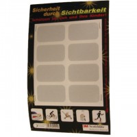 Reflektorfolie selbstklebend 3M Qualität Set à 8 Stk. weiss Reflektorfolie selbstklebend 3M Qualität Set à 8 Stk. weiss