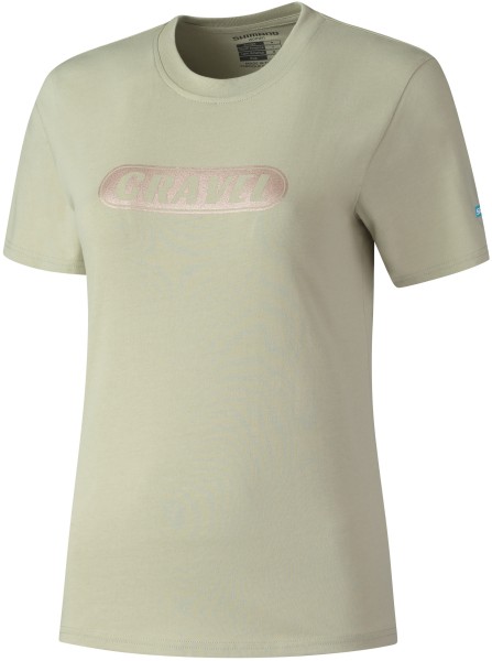 Shimano Women Tee Gravel olive, S
