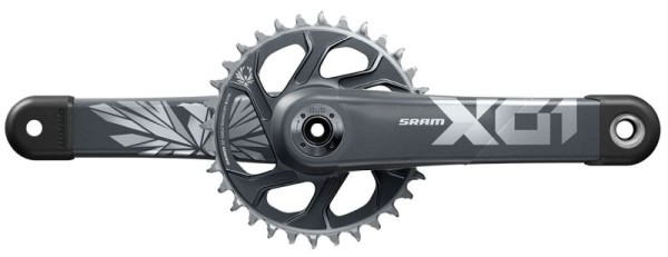 Sram Kettenradgarnitur X01 Eagle Boost DUB 170mm 32T 55mm Chainline Lunar Grey