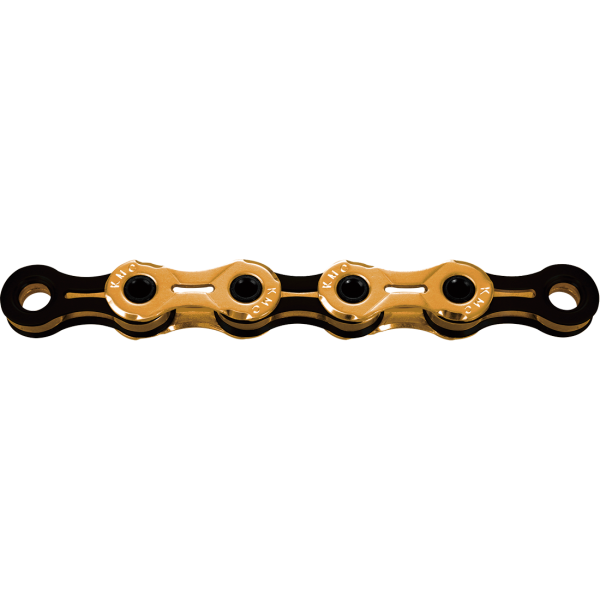 KMC Kette, X11SL Ti-N, gold/black, 118 Glieder