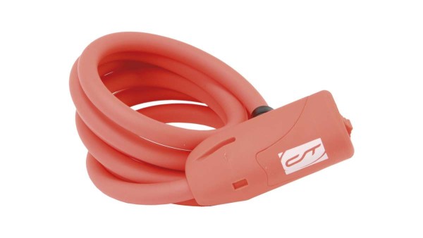 Contec Spiralkabelschloss NeoLoc 10mm Rot