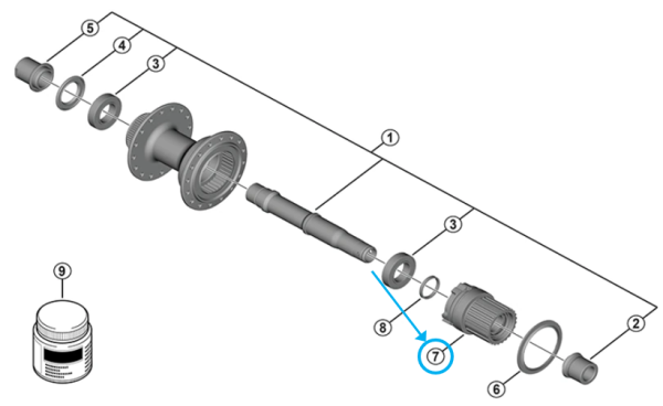 Shimano Freilaufkörper FH-TC600 HG