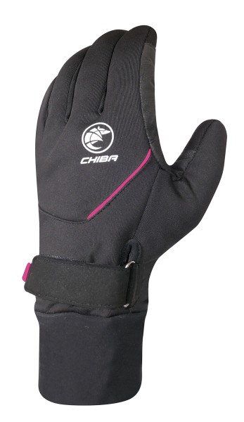 Chiba Rain Pro Gloves black/pink, XS