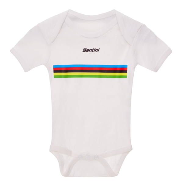 Santini Baby-Strampler, UCI Rainbow World Champion, 6-12M