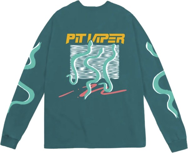 Pit Viper Terrarium Long Sleeve Tee blau M