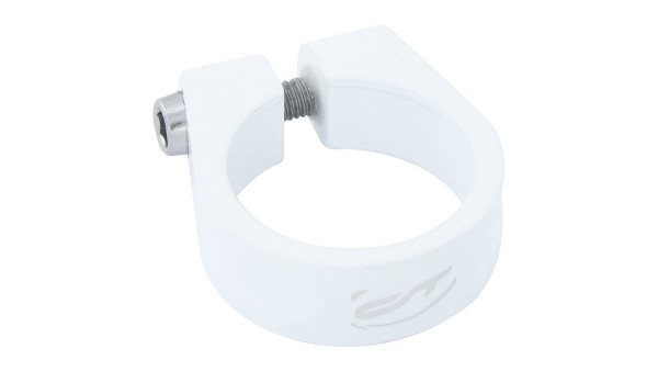 Contec SC-200 Sattelklemmschelle 34.9mm Weiss Aluminium
