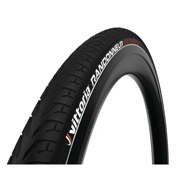 Vittoria Pneu Randonneur 700x28c starr mit Reflexstreifen schwarz