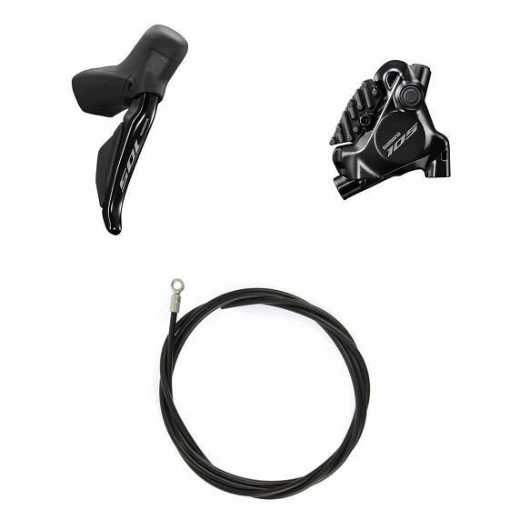 Shimano Scheibenbremsen-Set 105 BR-R7170 mit ST-R7170 Di2 hinten
