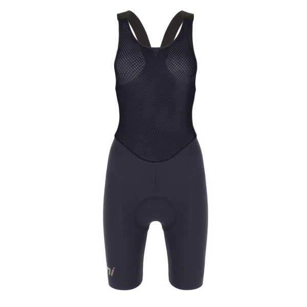 Trägerhose kurz, UNICO No Grip, Damen, SCHWARZ, M
