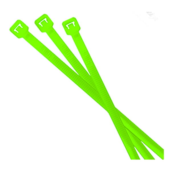 Kabelbinder, neon green, 25er Set