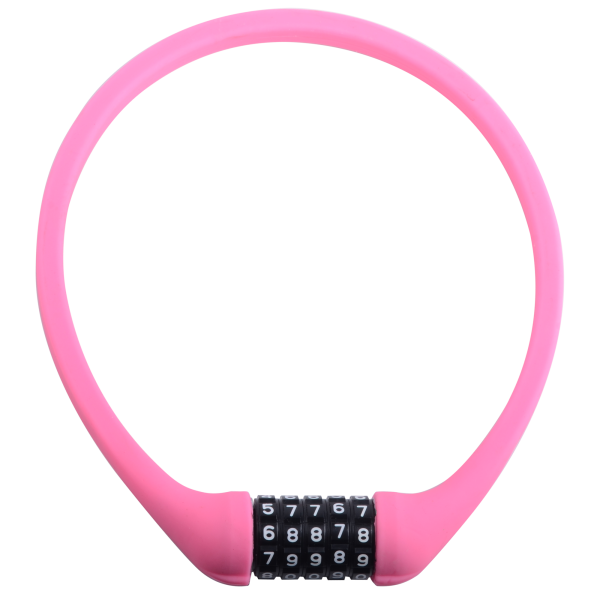 Incirca Kabelschloss, Zahlenkombination, Silikon PINK matt
