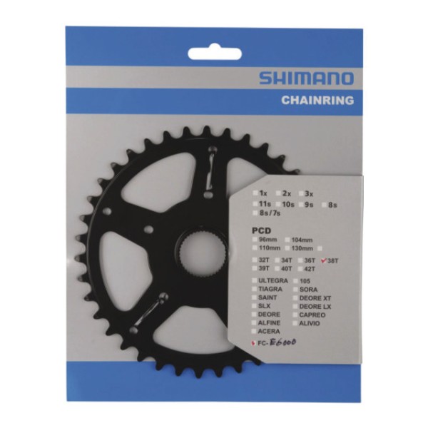 Shimano Kettenblatt STEPS FC-E6000 38 Zähne