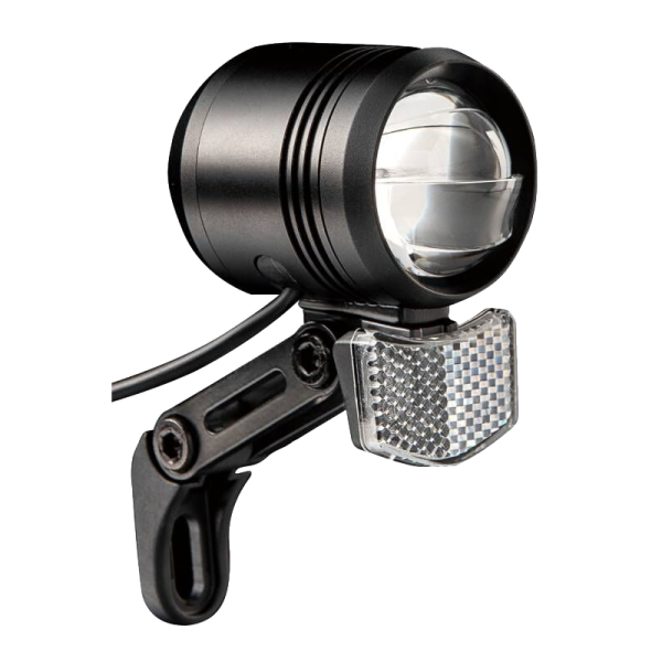 Incirca E-Bike Scheinwerfer LED, 120 Lux, DC 6-48V, 14W, ALU schwarz