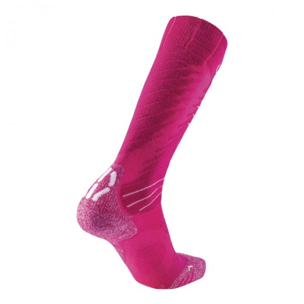 UYN Lady Ski Comfort Fit Socks pink / white
