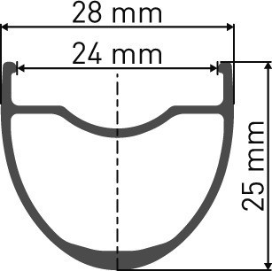 G 1800 SPLINE Laufrad 650B CL 25 142/12