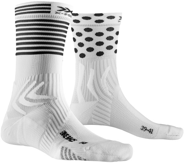 X-SOCKS Men Bike Race 4.0 arctic white/dot/stripe