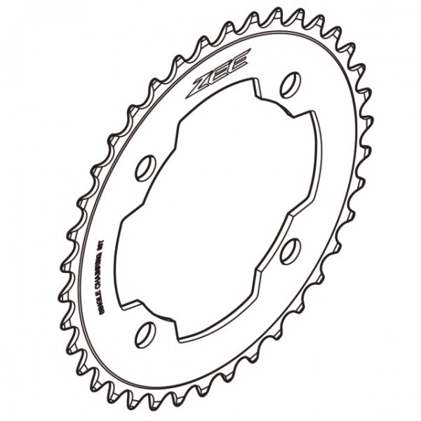 Shimano Kettenblatt ZEE FC-M640 38 Zähne schwarz