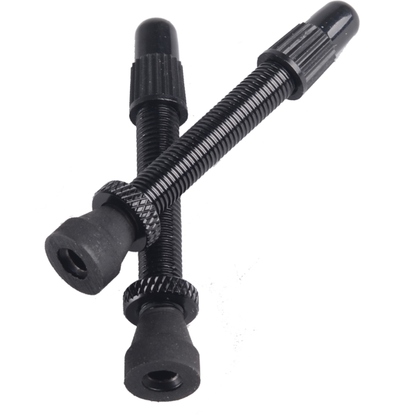Response Tubeless Ventil, 90mm Französisch Alu black removeable Paar
