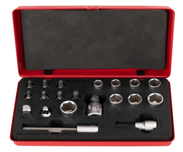 Unior Bits- und Steckschlüssel-Set, 20-teilig