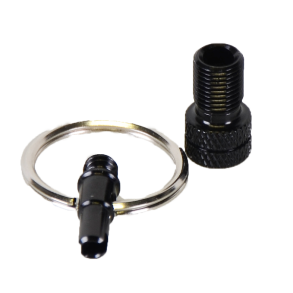 Ventiladapter, Mini-Tool Alu eloxiert black 1 Stück