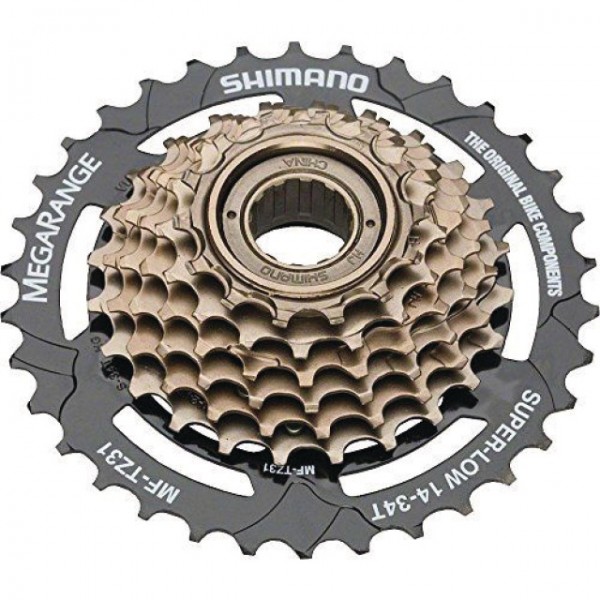 Shimano Freilauf-Kassette Tourney MF-TZ500-7 7-Gang 14-34 Zähne Box