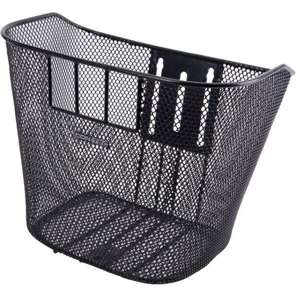 Contec Korb Espresso Schwarz - Universal Lenkerkorb mit Reflexlogo