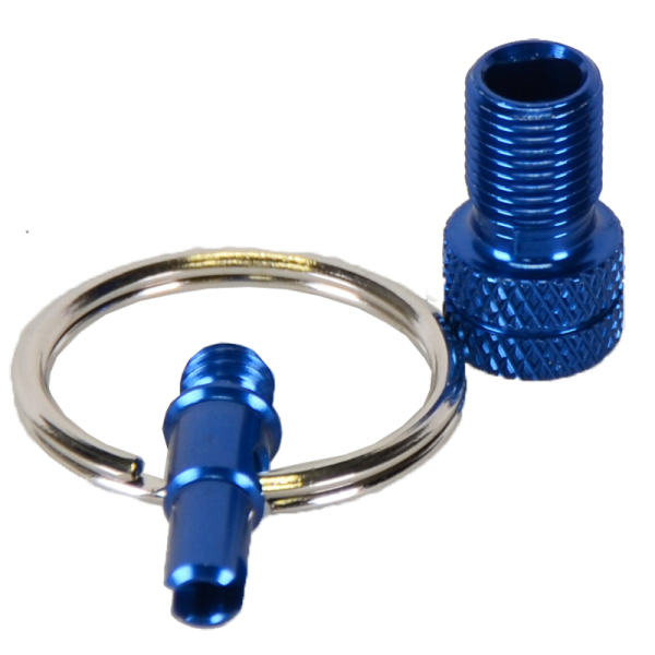 Ventiladapter, Mini-Tool Alu eloxiert blue 1 Stück