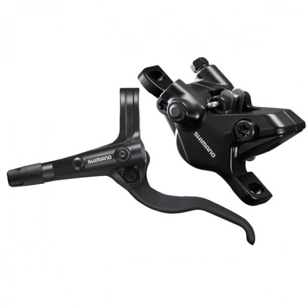 Shimano Scheibenbr-Set BR-MT410 HI mit BL-MT401 PM 1700mm Resin schwarz, hinten, Hebel rechts