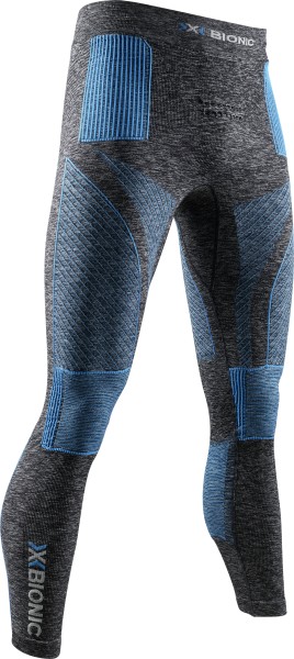X-BIONIC Men Energy Accumulator 4.0 Melange Pants dark grey melange/blue, XXL