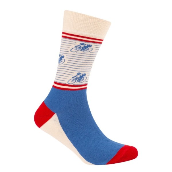 Le Patron Vintage Cyclist Socks riviera blue 43-46