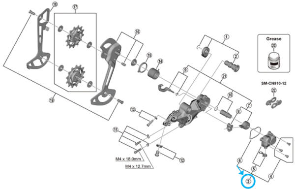 Shimano Abdeckung RD-M8120