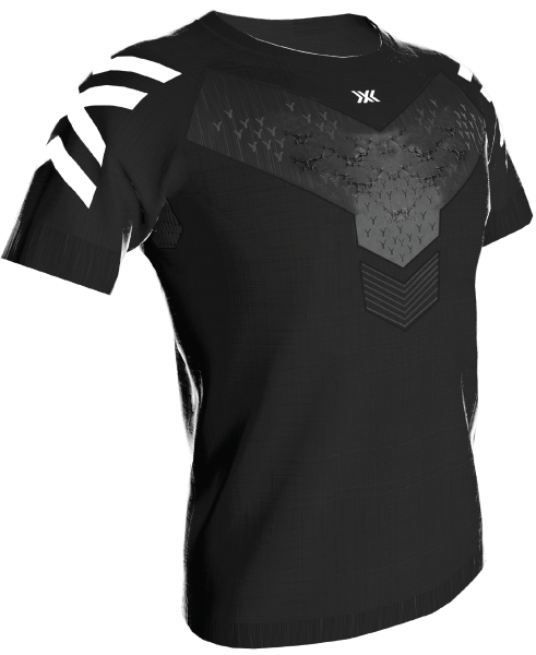 X-BIONIC MEN Twyce Run Shirt SH SL black/charcoal, L