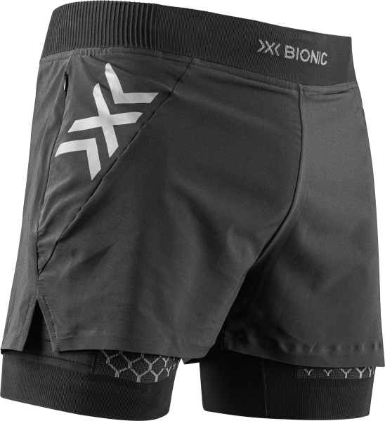 X-BIONIC MEN Twyce Race 2in1 Shorts black/charcoal S