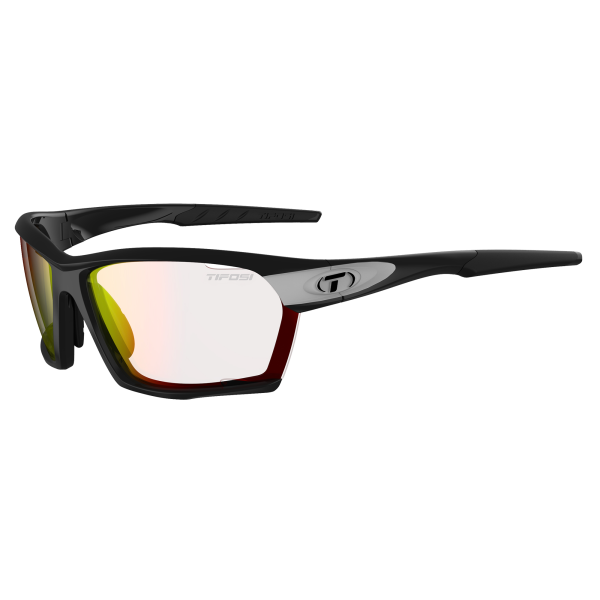 Tifosi Sonnenbrille, KILO, Black/White, M-L, Clarion Red Fototec