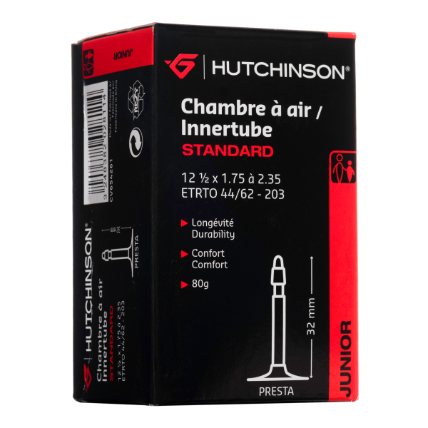 Hutchinson Schlauch, STANDARD, Junior 12 12x1.75-2.35 Presta 32mm