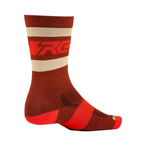 Race Face Fifty/Fifty Wool Socken oxblood rot S (35-38)