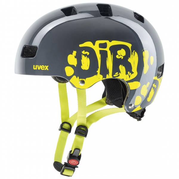 uvex kid 3 dirtbike grey-lime 51-55 cm