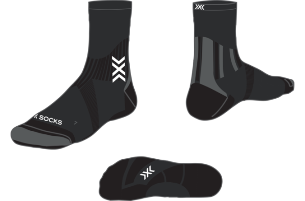 X-SOCKS Run Perfrom Warm Crew X black/light grey