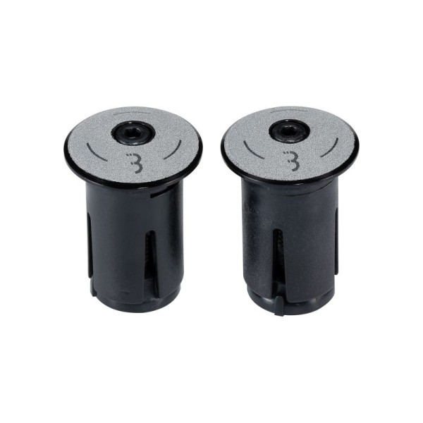 BBB Lenker Endkappen, Alu reflektierend geschraubt, passend zu 18-22mm Lenker