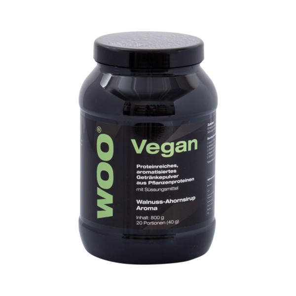 WOO Vegan Protein Walnuss Ahornsirup, Dose 800g