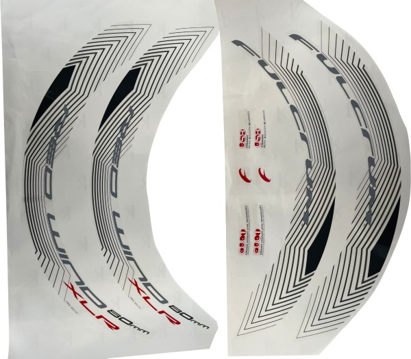 Fulcrum Klebersatz VR/HR Red Wind XLR H80 Dark, RWX-LAB1380DK