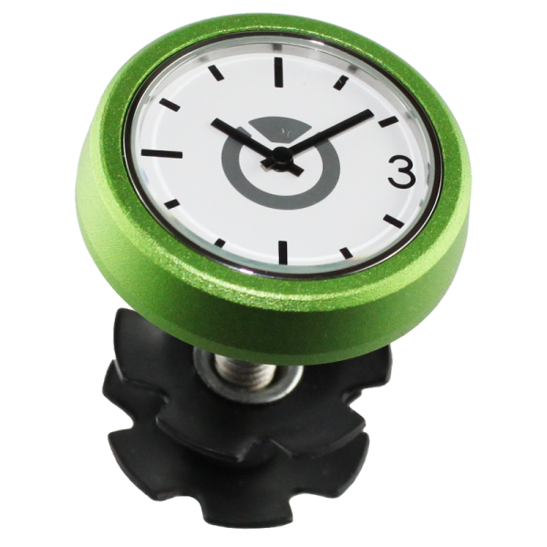 by.Schulz Uhr, Speedlifter A-Head Clock Alu green