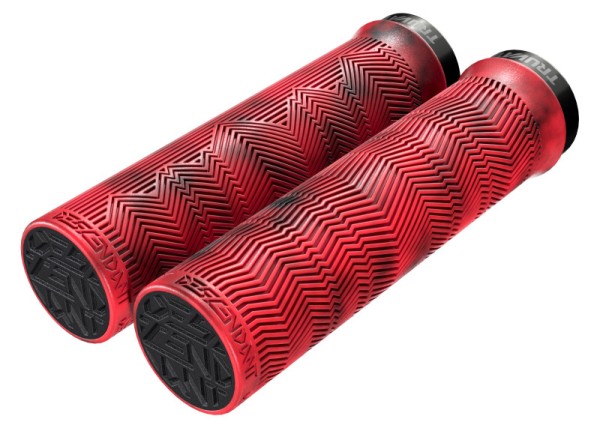 Lenkergriff Descendant Locking Grip verschraubbar, Paar, rot-schwarz