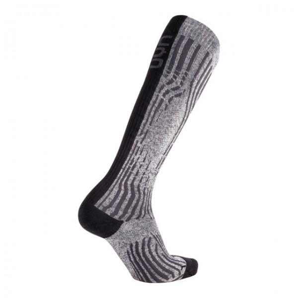 UYN Man Ski Cashmere Shiny Socks Celebrity Silver