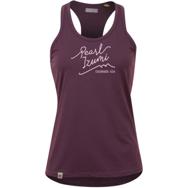 PEARL iZUMi W Midland Tank dark violet heather writing