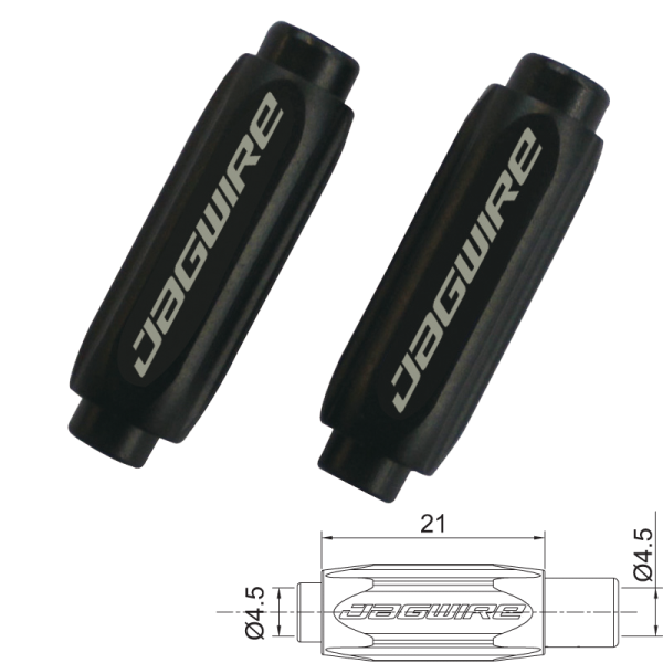 Jagwire Justierschraube, PRO SHIFT INDEX INLINE 4.5mm für Braided Housing black Alu BSA057